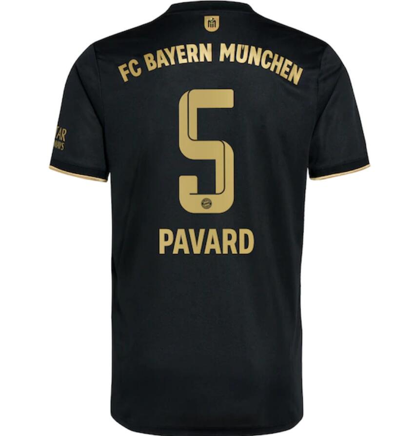 2021/22 FC Bayern Munchen Away Kit Soccer Jersey with Pavard 5 printing